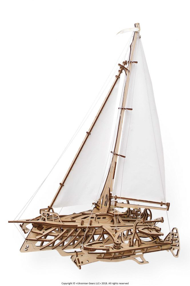 

Trimaran Merhiobus Ugears Model PUZZLE3D Drewniany