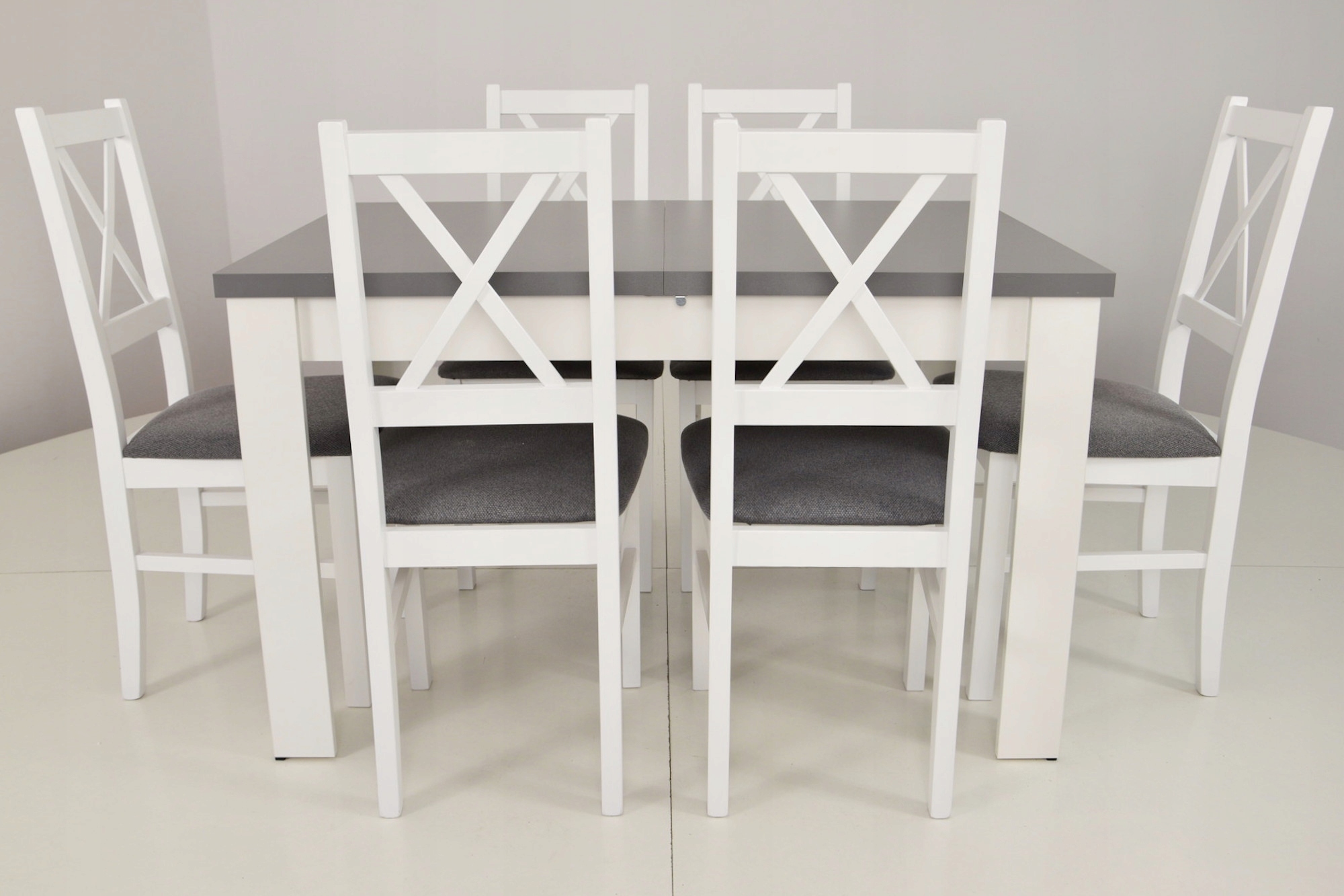 Rozkładany stół kuchenny i 6 krzeseł LITE DREWNO Kod producenta d