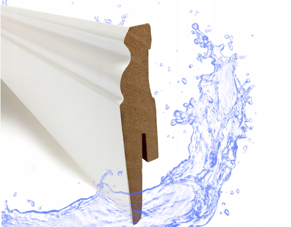 6 listwa przypodłogowa PaintMe cokół biała 2,4m Długość 240 cm