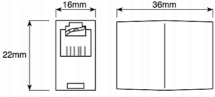 10x Łącznik Kabli Sieciowych LAN Beczka RJ45 RJ-45 Marka inna