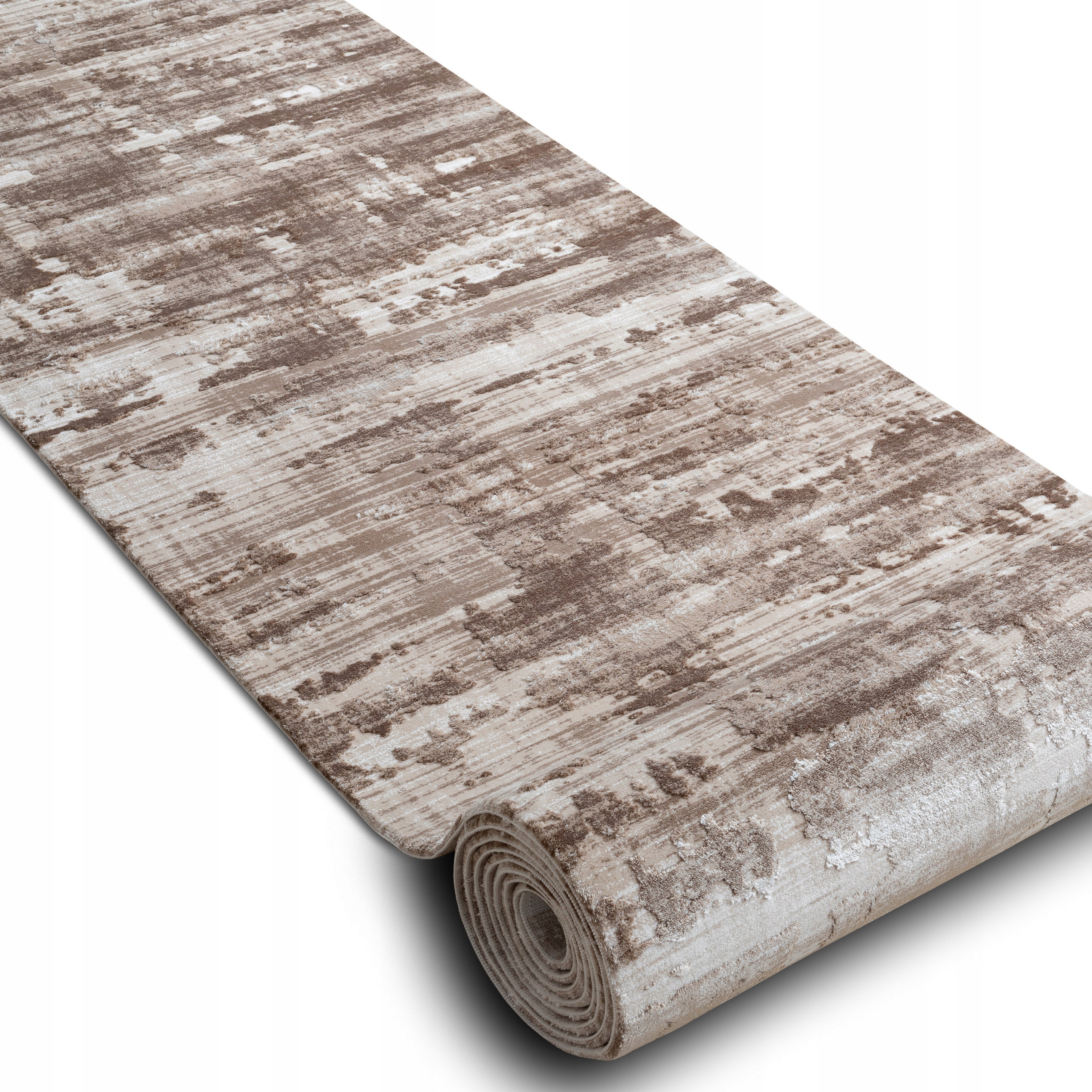 

Chodnik Akryl 120 cm Dizayn beż brąz *Q2690