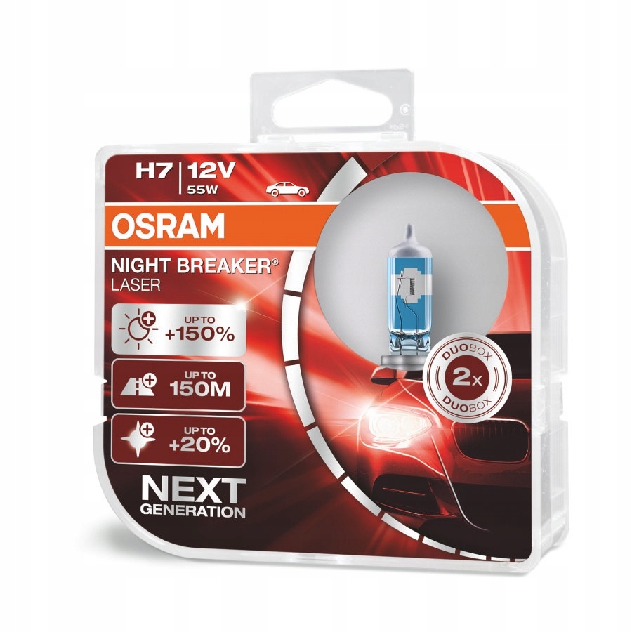 

Żarówki Osram Night Breaker Laser +150% H7 DuoBox