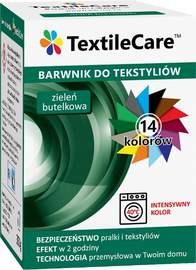 TextileCare краситель краска 350 г одежды зеленая бутылка