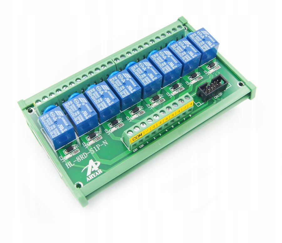 Przekaźnik na szynę DIN 5V Arduino 10A 8 kanałowy