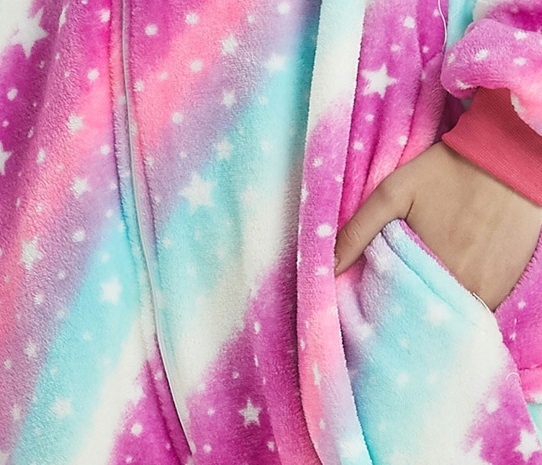 PIŻAMA STRÓJ KIGURUMI JEDNOROŻEC PRZEBRANIE JEDNOROŻCA DLA DZIECI 128-134 Materiał dominujący inny