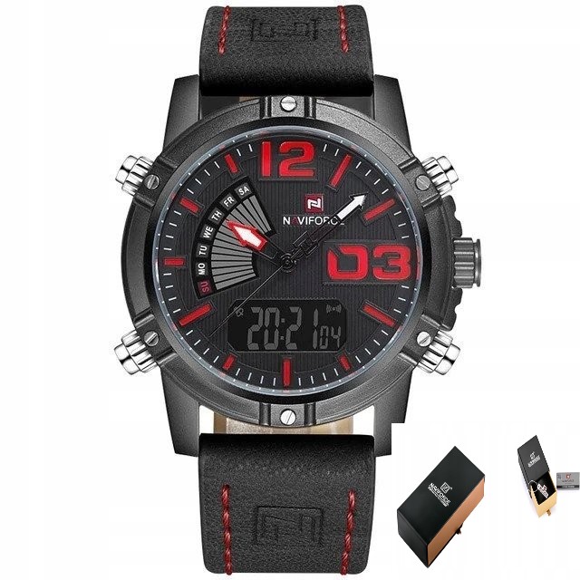 ZEGAREK MĘSKI NAVIFORCE PERSON PASEK SKÓRZANY 4KOL