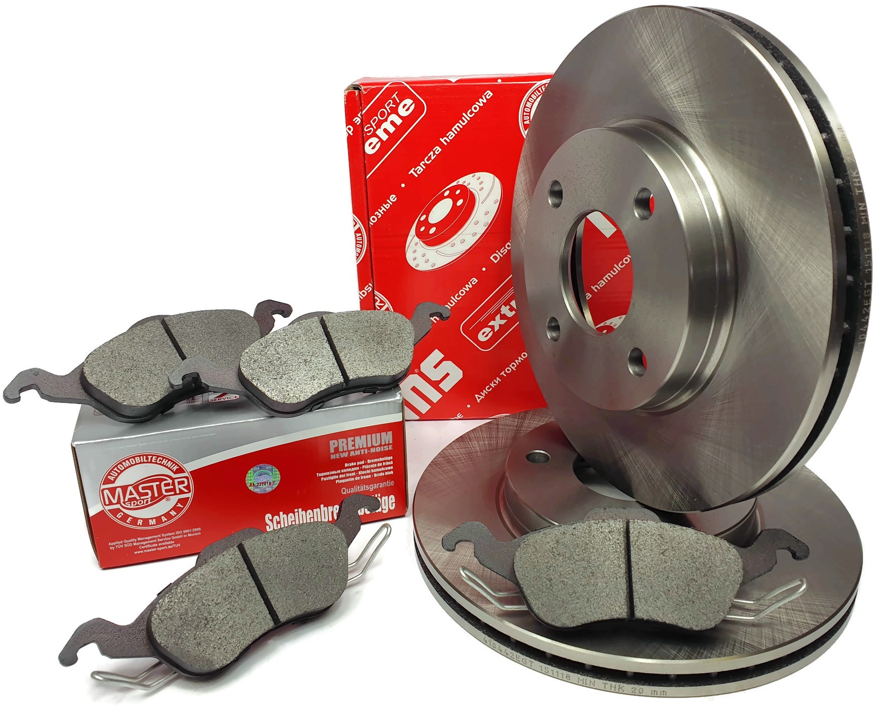 Kotouče Přední Destičky Master-Sport Ford Focus MK1