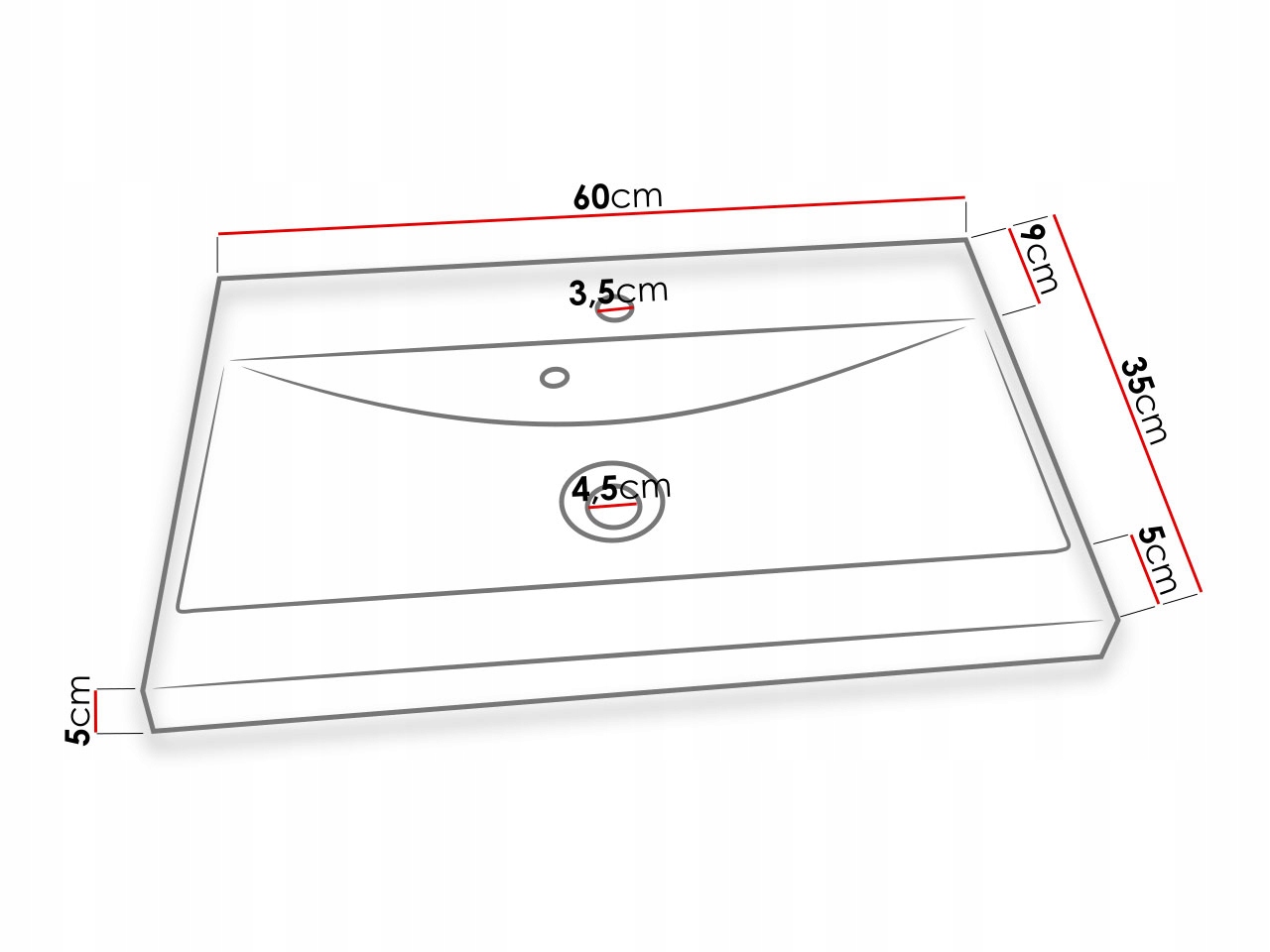 MEBLE łazienkowe ABBA meble do łazienki + Umywalka Kolor mebla biały