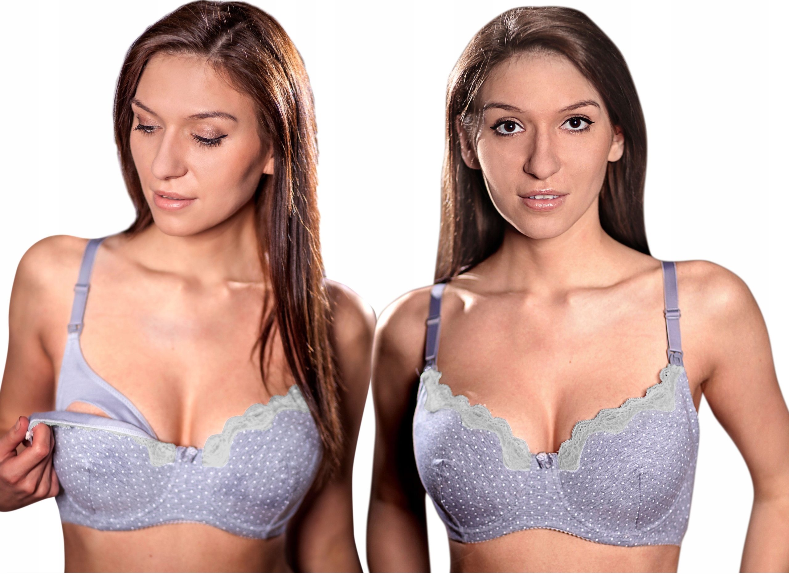 

80F Biustonosz Do Karmienia Z Fiszbiną Bawełna