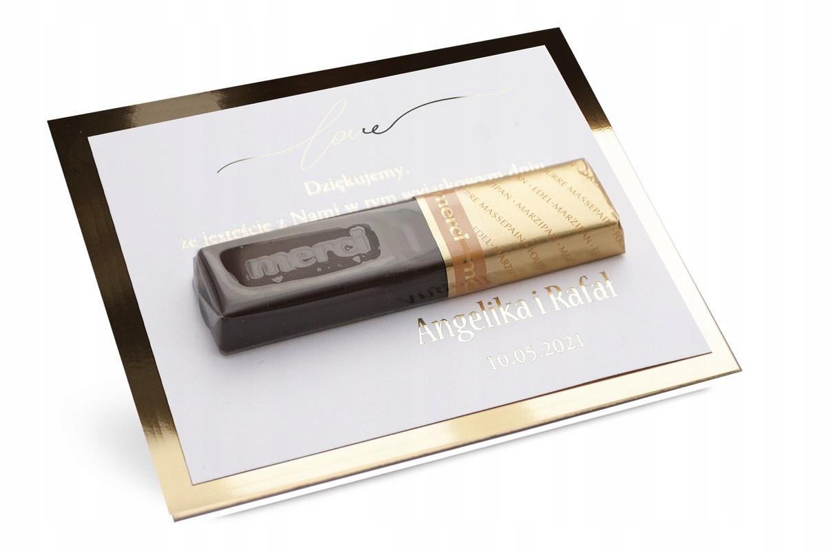 ZŁOCONE PODZIĘKOWANIA DLA GOŚCI MERCI Marka inny