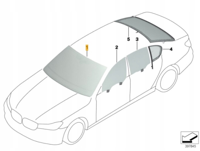 51317357269 - Вітрове скло BMW ' 7 G11