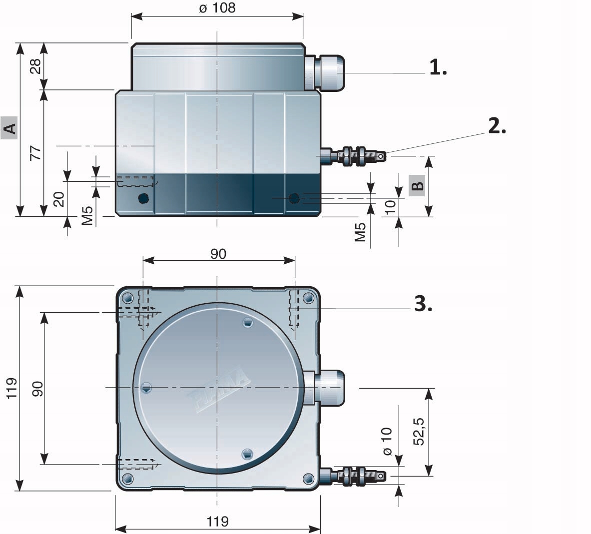 POTENCJOMETR LINKOWY POMIAROWY FIAMA PFA3000 10K Waga produktu z opakowaniem jednostkowym 4 kg