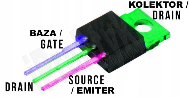 IRF520N N-ch MOSFET 100V/9,7A, jak Tranzystor NPN Kod producenta IRF520N THT