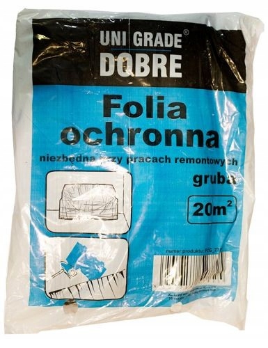 

Folia malarska 4x5m Uni Grade Gruba 20m2