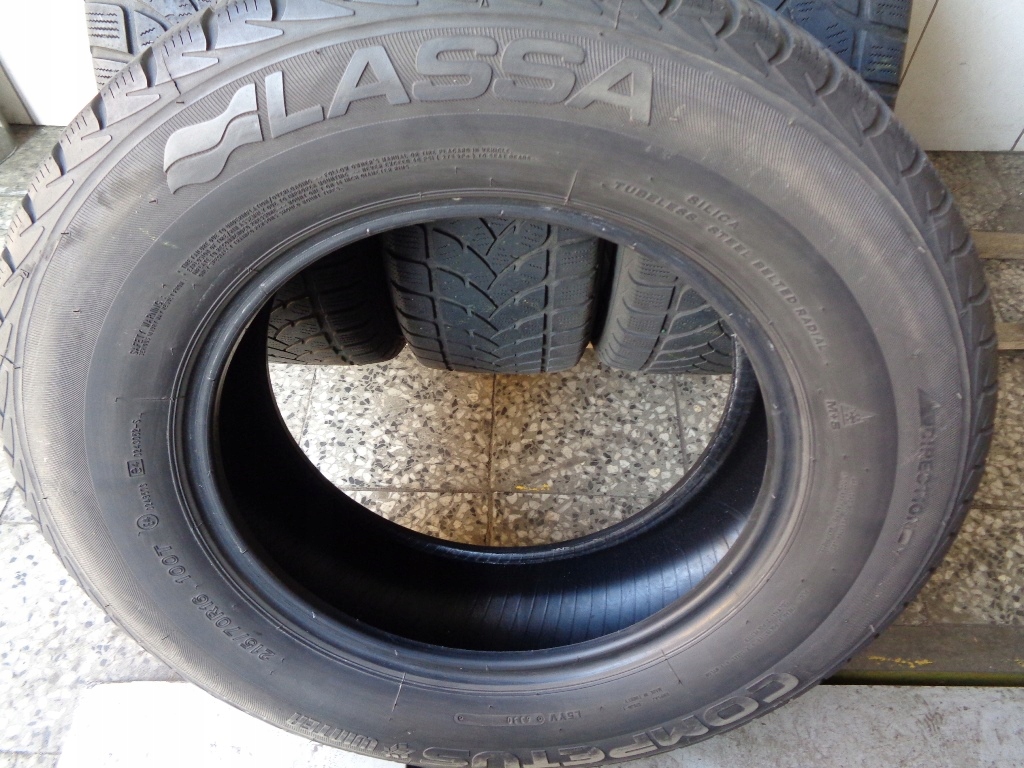 4x Zimowe LASSA COMPETUS WINTER 215/70R16 4,5mm Indeks prędkości H do 210 km/h