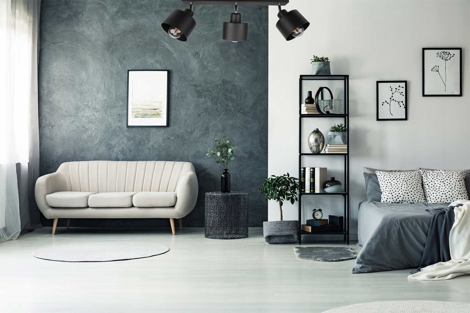 LAMPA WISZĄCA SUFITOWA ŻYRANDOL PLAFON METALOWA Kształt inny