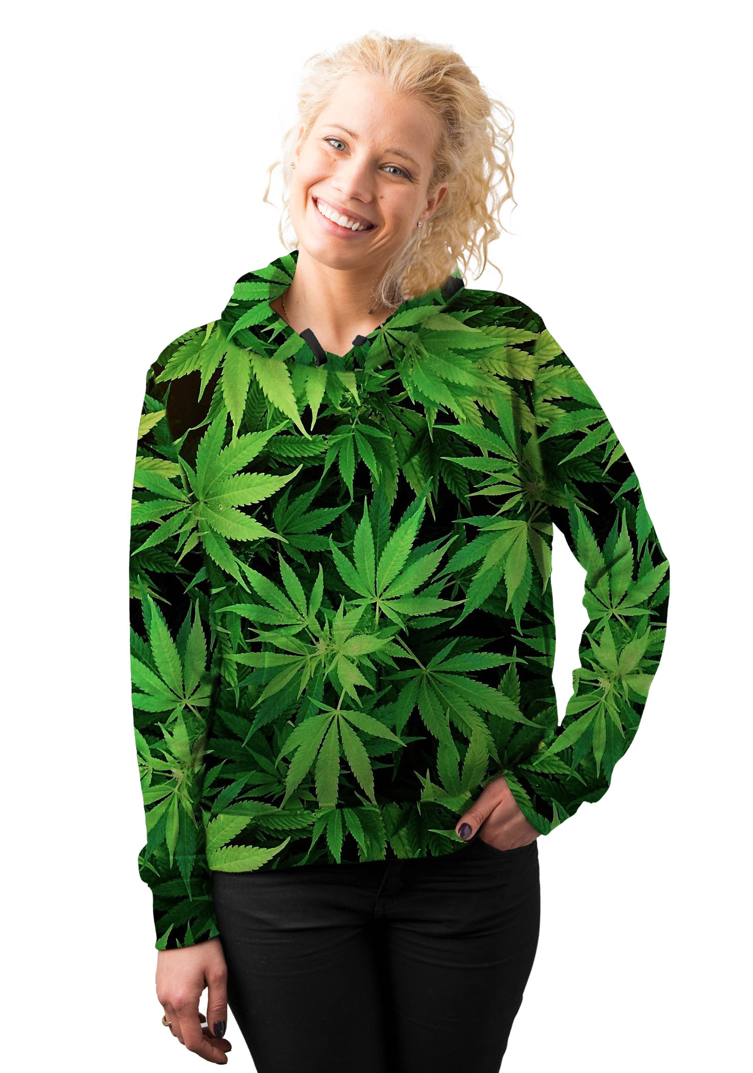 

Bluza Damska Z Kapturem Trawka Polska Jakość XL