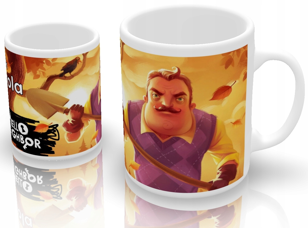 HELLO NEIGHBOR КРУЖКИ + ИМЯ В ПОДАРОК БЕСПЛАТНО