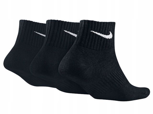 SKARPETKI NIKE SX4706-001 SKARPETY 34-38 x3 czarne Rozmiar S