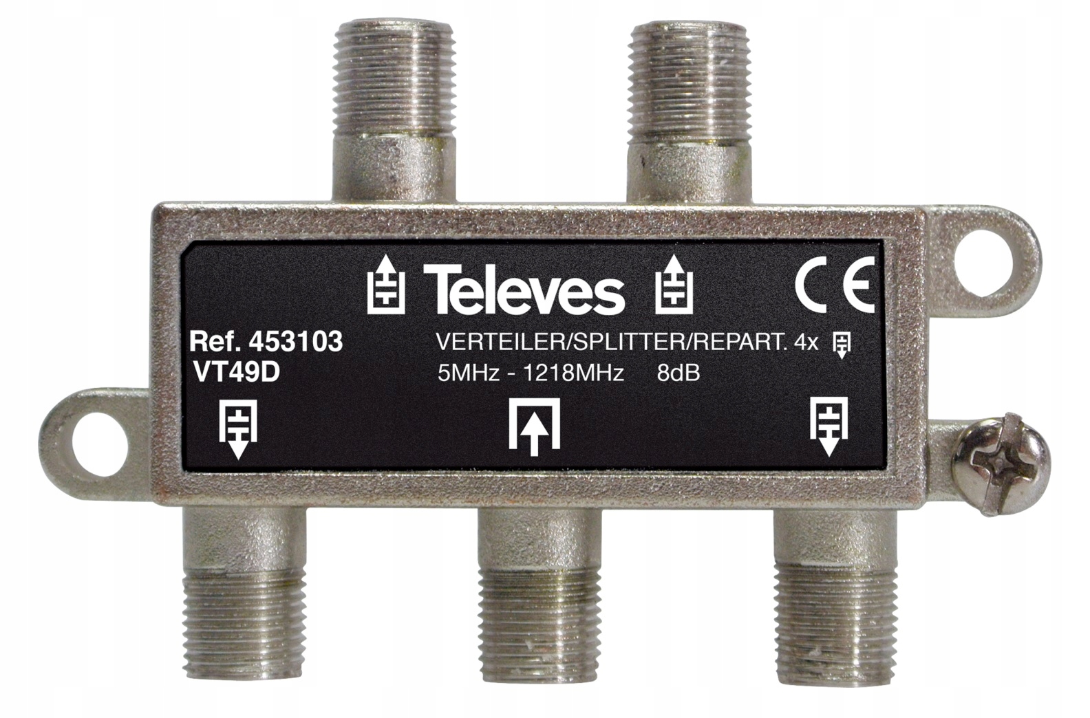 

Rozgałęźnik 1/4 Wyjścia Televes Spliter Tv Dvb-t