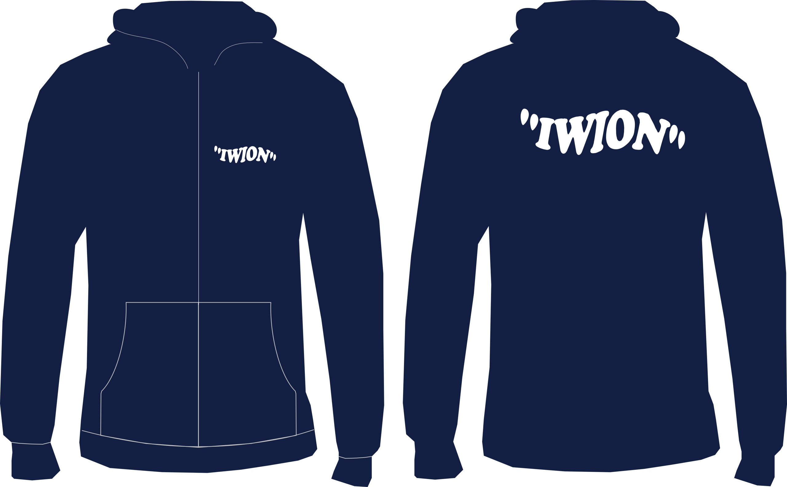 

Bluza Rozpinana Kapturem Z Twoim Nadrukiem Dwustr