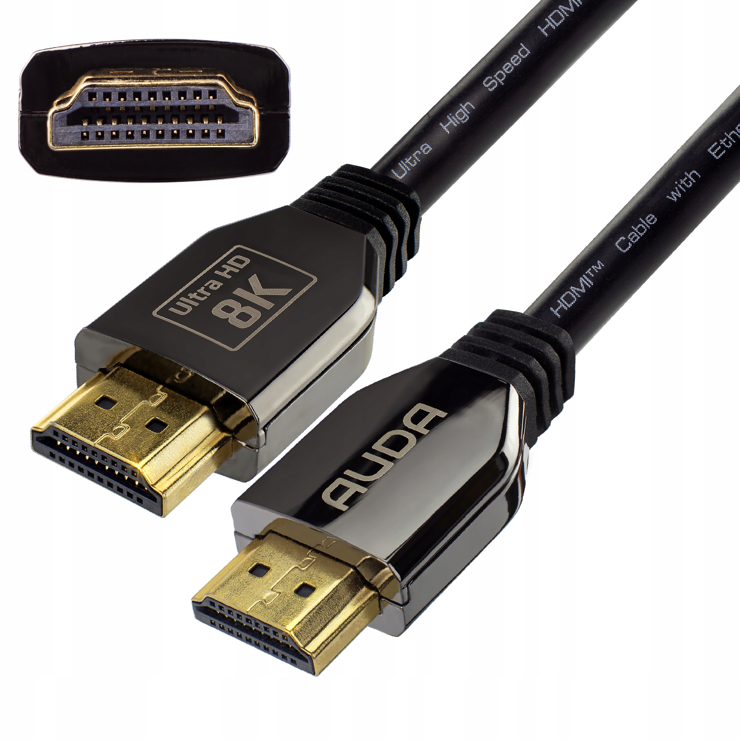 

Auda Kabel Hdmi 2.1 Ultra High Speed Hd 8K 60Hz 2m