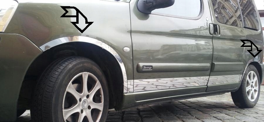CITROEN BERLINGO I 03-07 nakładki na błotnik 4szt.