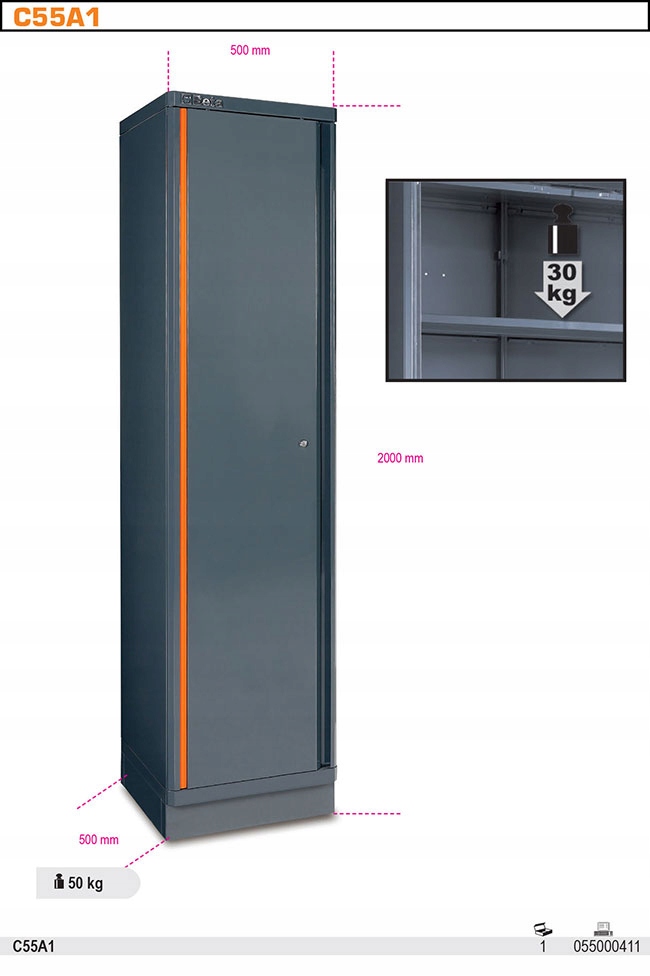 ZESTAW MEBLI WARSZTATOWYCH RSC55 BETA 5500 C55 EAN 8014230856049