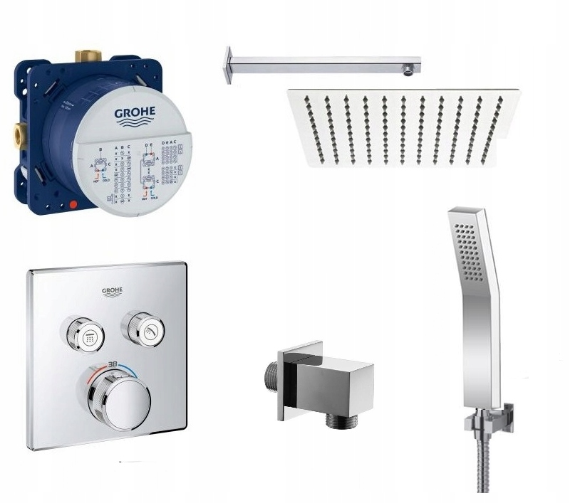 GROHE SMARTCONTROL ZESTAW PODTYNKOWY Z TERMOSTATEM