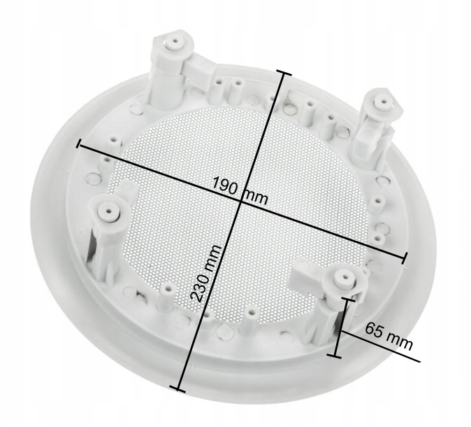 SUFITOWY ZESTAW AUDIO RADIO ŁAZIENKOWE BLUETOOTH Wymiary 143mm