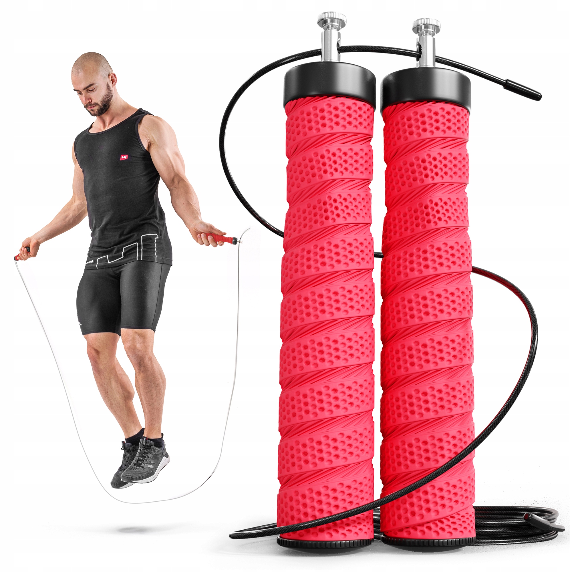 

Skakanka Bokserska z Łożyskami Stalowa Linka Hs