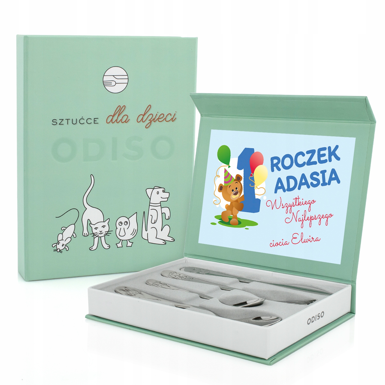 

na Roczek sztućce dla Dzieci chłopca
