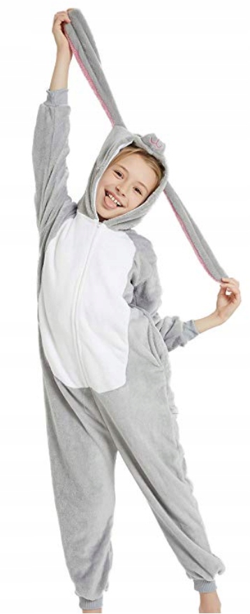 KRÓLIK ZAJĄC USZY DŁUGIE KIGURUMI piżama KOSTIUM STRÓJ 110-116 Kod producenta KRÓLIK ZAJĄC USZY DŁUGIE KIGURUMI
