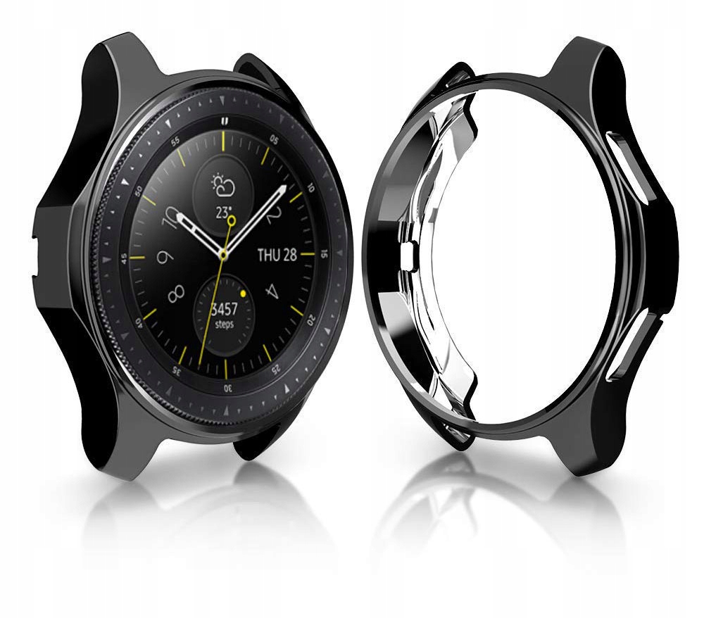 CZARNE ETUI SILIKONOWE SAMSUNG GALAXY WATCH 42mm