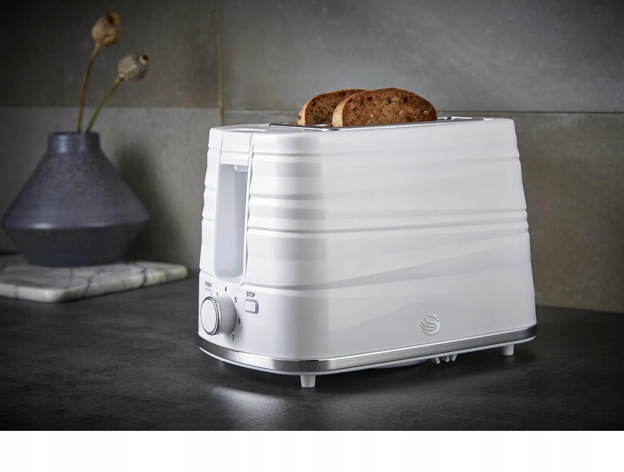 TOSTER SWAN 930W SYMPHONY WHITE NA 2 KROMKI BIAŁY Kod producenta ST31050WN