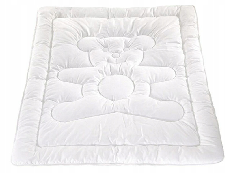 120x160 Bílá Přikrývka Péřová Směs Bavlna