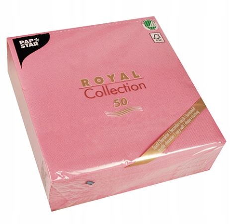 

Serwetki Royal 40x40cm Róż różowe grube 50szt