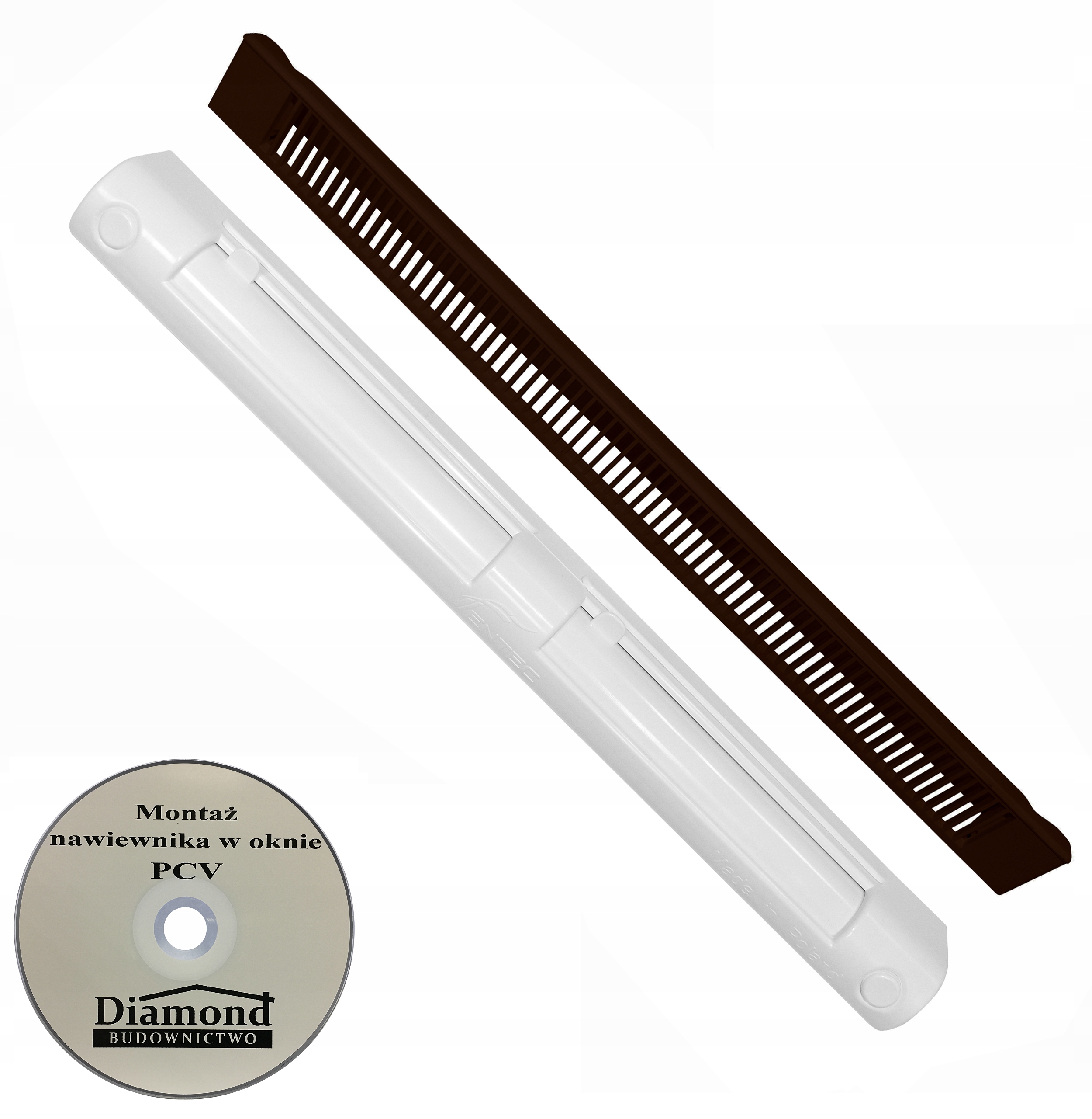 Nawiewnik VENTEC VT 601 CIEMNY BRĄZ/BIAŁY