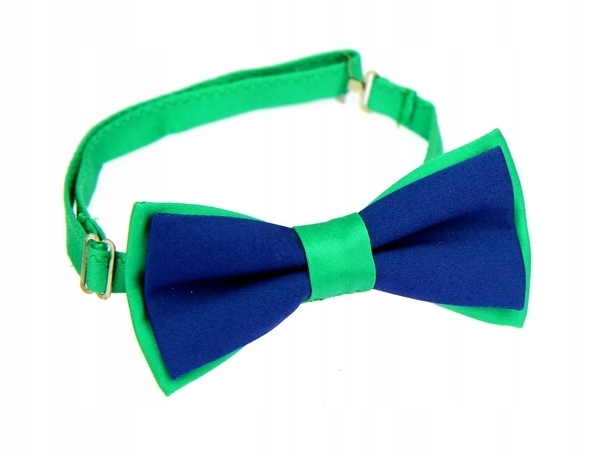 MUCHA MUSZKA MĘSKA gładka niebiesko-zielona