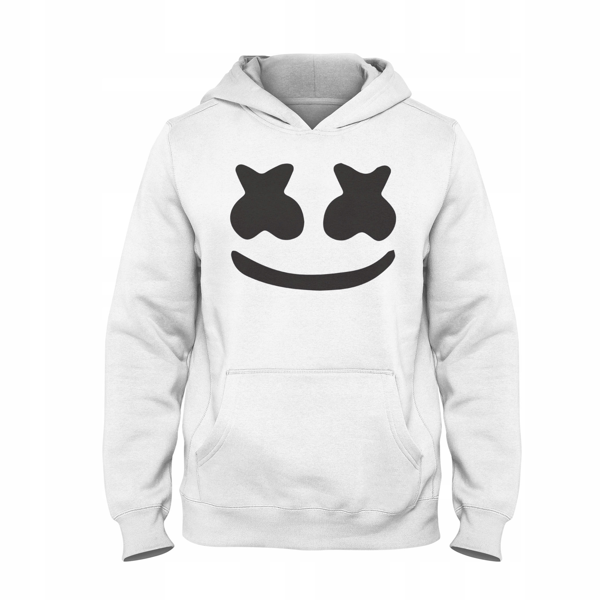 

Bluza kangurka Marshmello z kapturem biała 128
