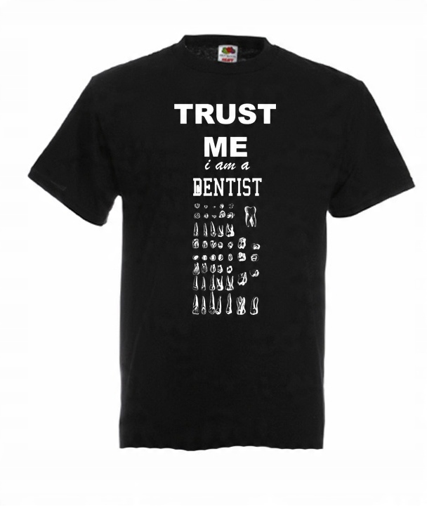

XXL Koszulka Męska Dentysta Trust Me Zęby Gabinet
