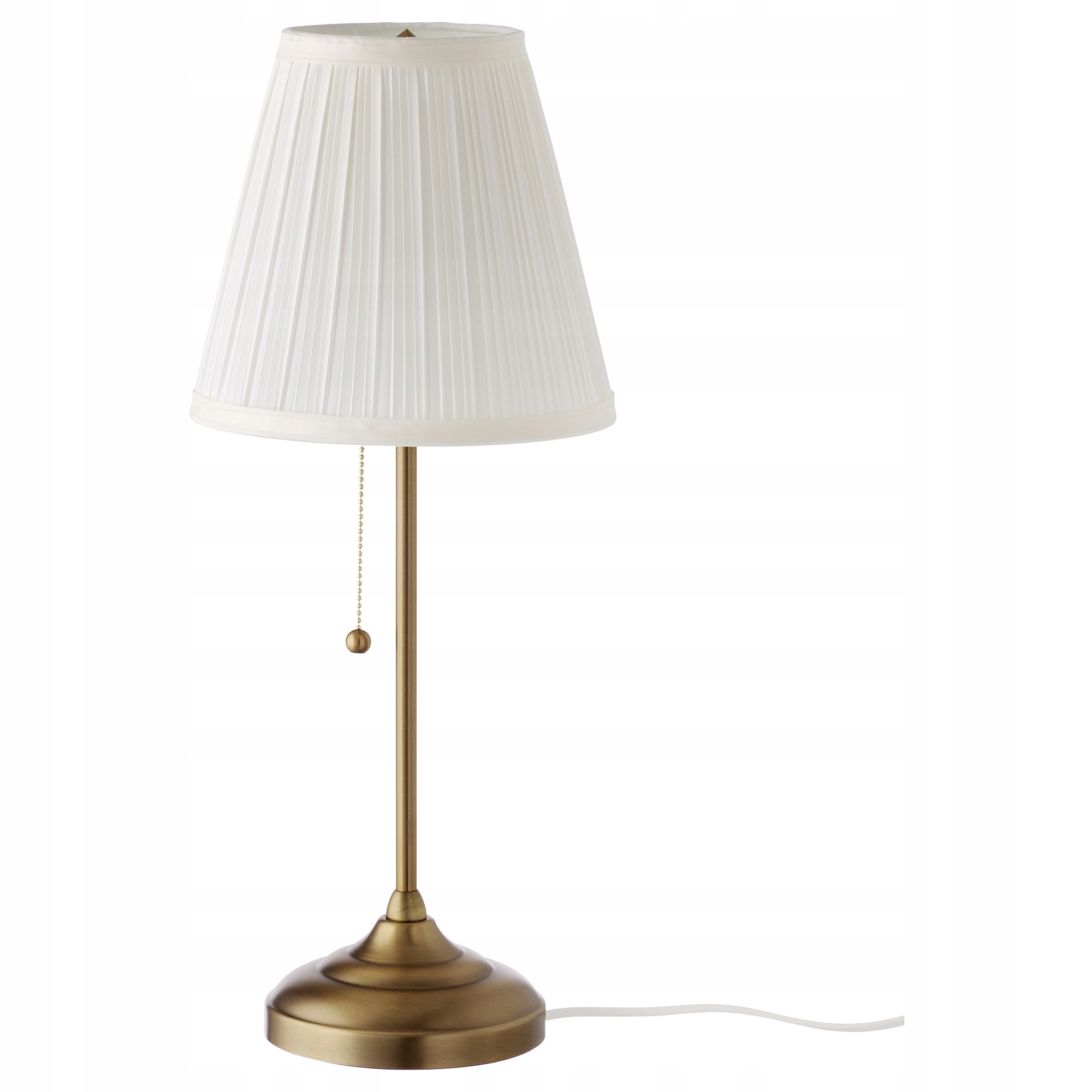 

Ikea Arstid Lampa stołowa, mosiądz, biały
