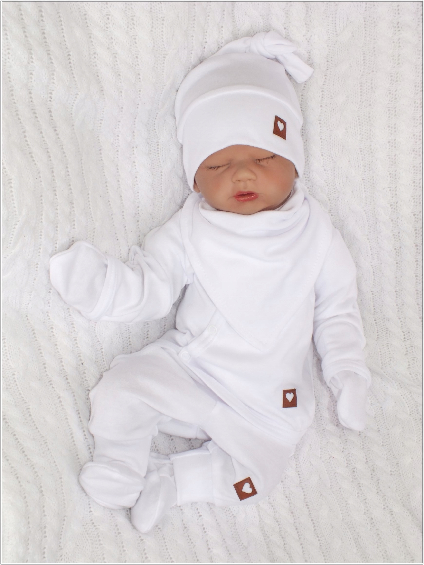 6cz biała zestaw kompletna WYPRAWKA do szpitala 56 Płeć chłopcy dziewczynki