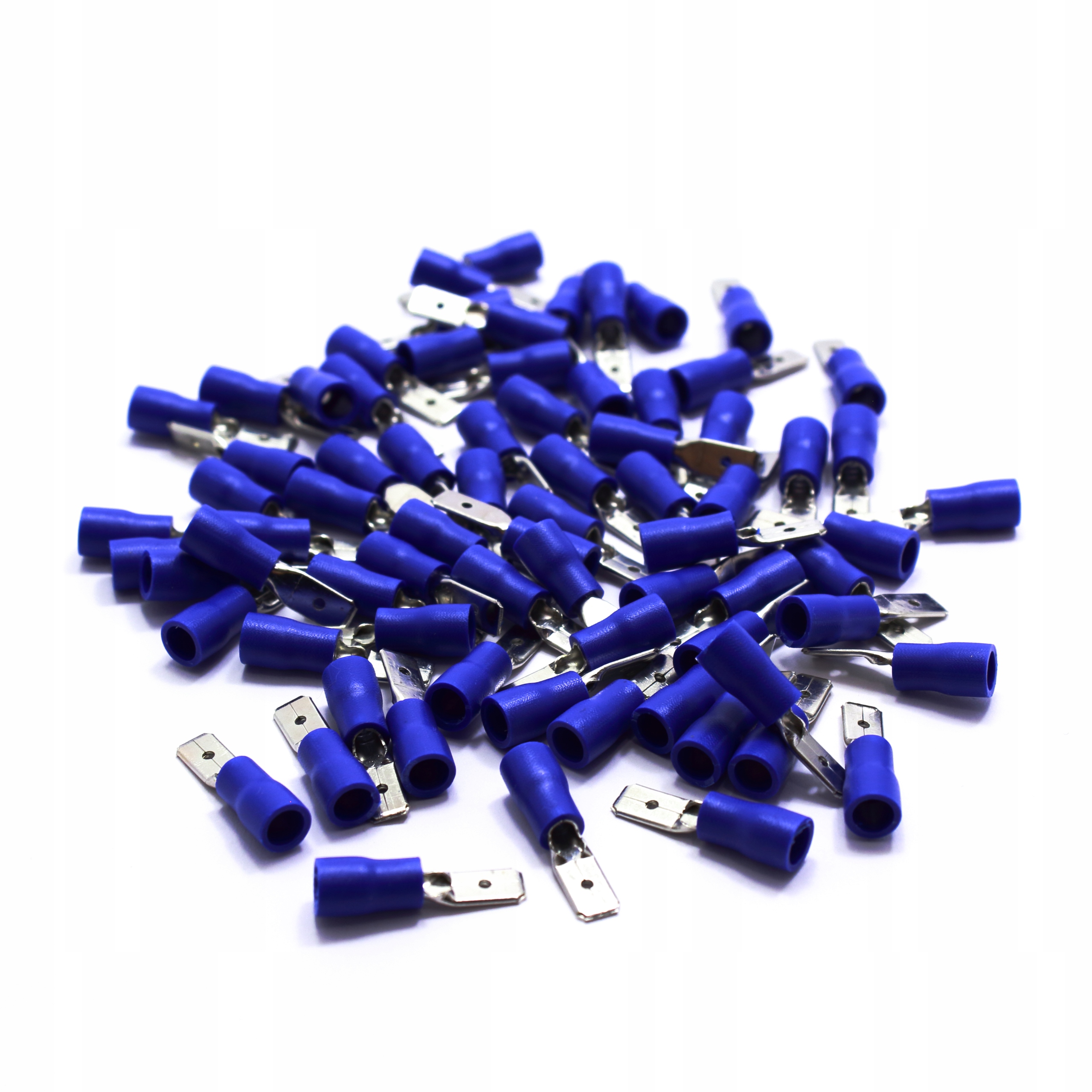 

Konektor Izolowany Męski Niebieski 4.8mm 100 Szt