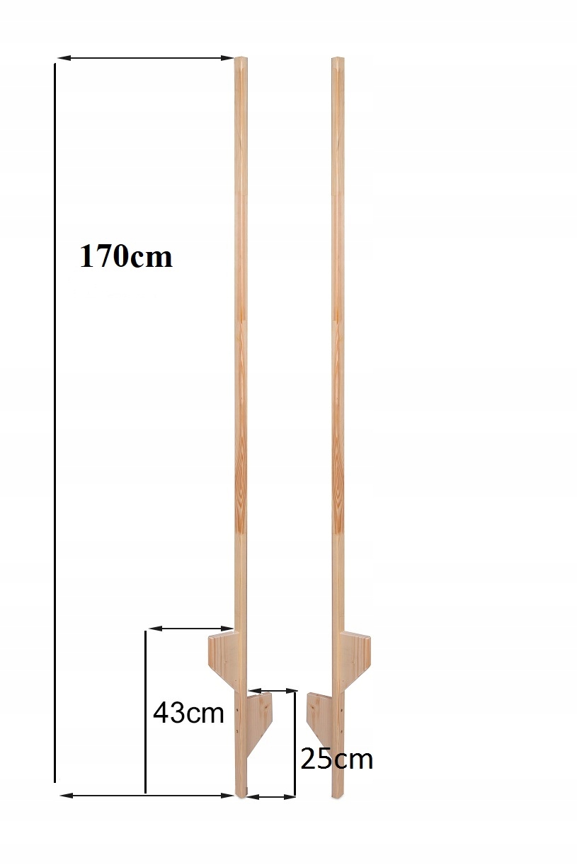 SZCZUDŁA 170cm dla DZIECI DREWNIANE BALANS ZABAWA Marka AZZAP