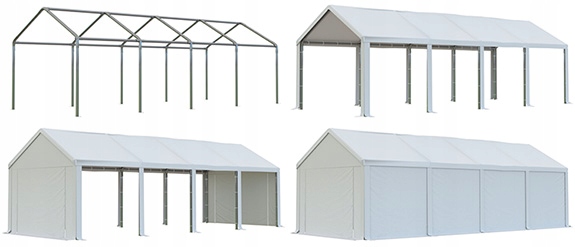 namiot garażowy magazynowy 4x8m Producent Rot