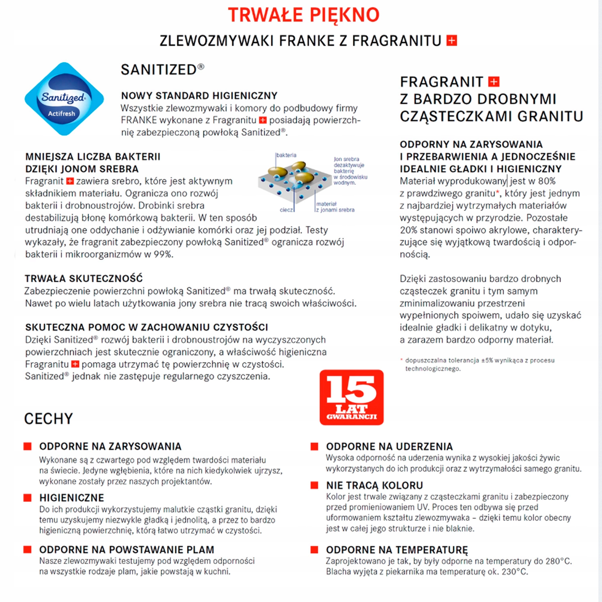 ZLEW.FRAGRANIT+ FRANKE CENTRO CNG 611-78 TL ONYX Materiał wykonania granit