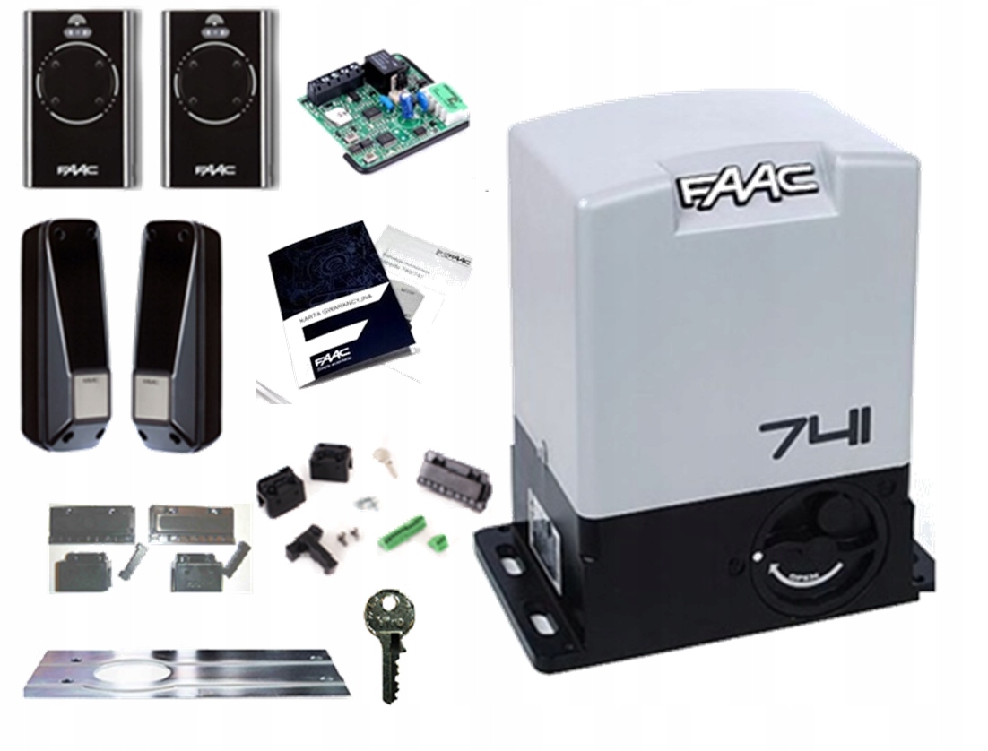 Zestaw napęd siłownik NOWY FAAC 741 2xPILOT foto