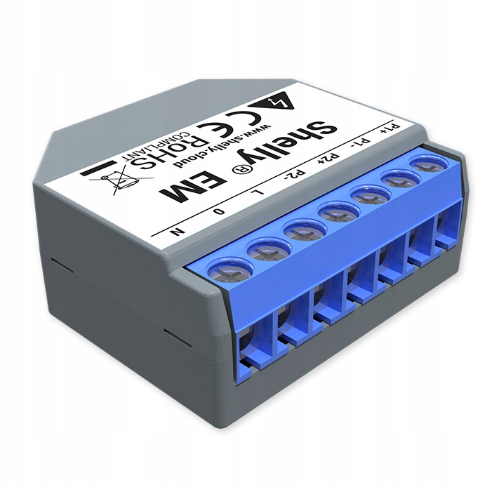 

Shelly Em Pomiar zużycia prądu WiFi 2 Kanały