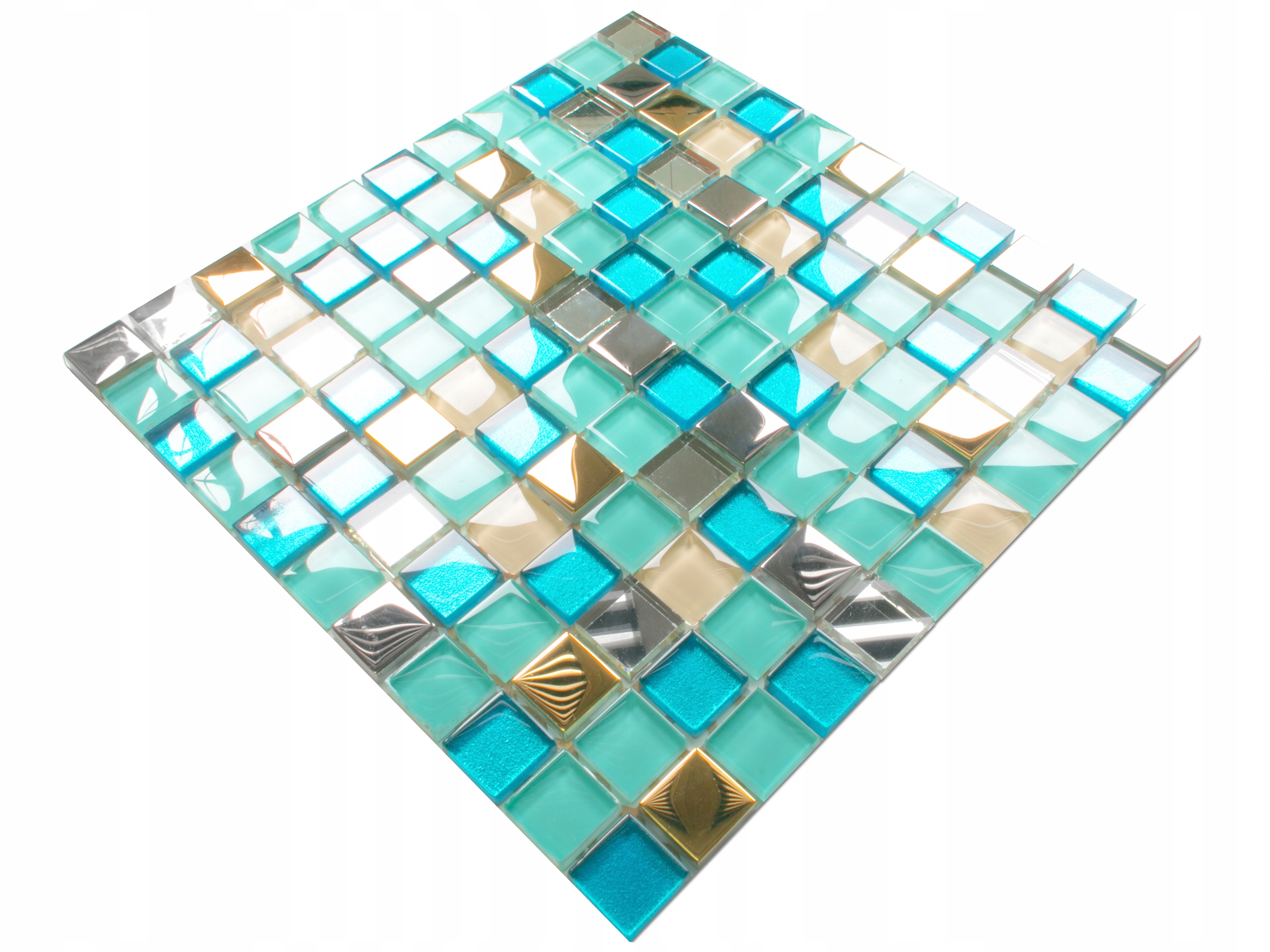 

Mozaika Szklana Riviera Blue Niebieska 30x30cm 8mm